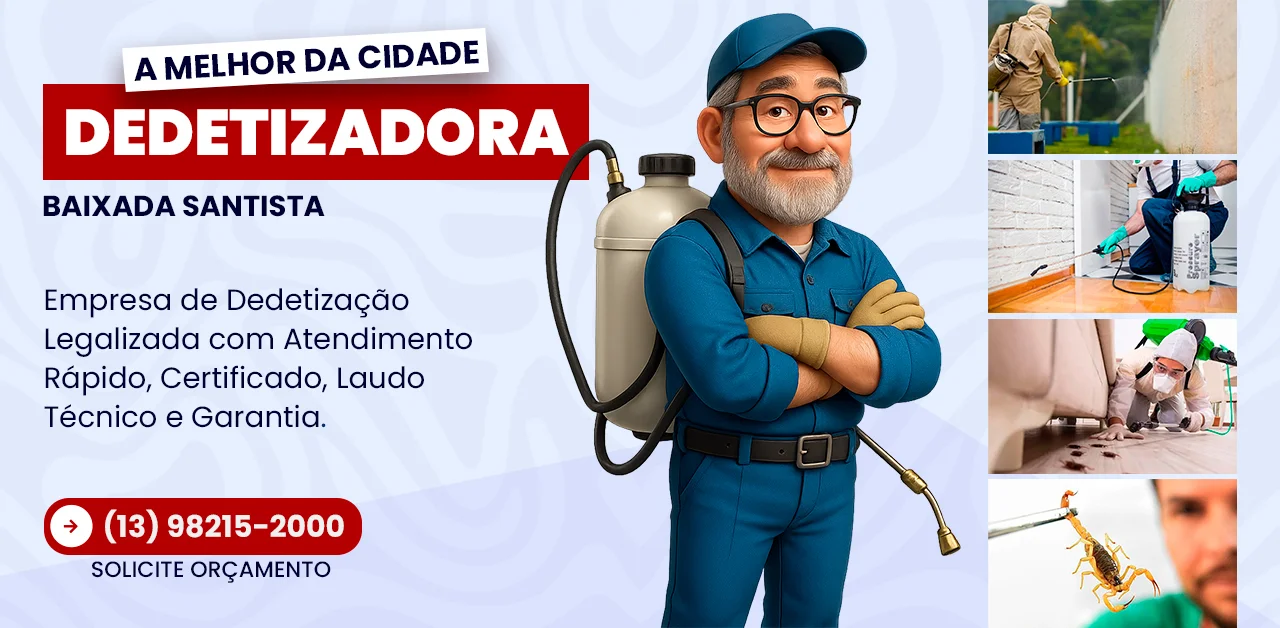 Dedetização de Aranha no Guarujá - SP